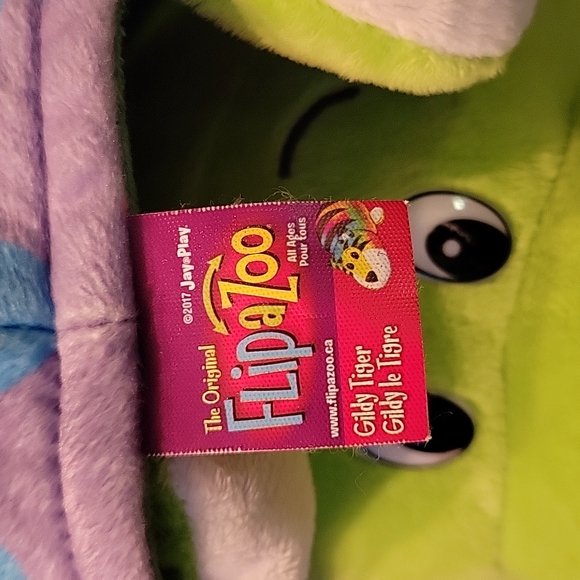 The original FlipaZoo 2017 Jay@play Gilbert tiger cute plush reverse - Picture 7 of 9